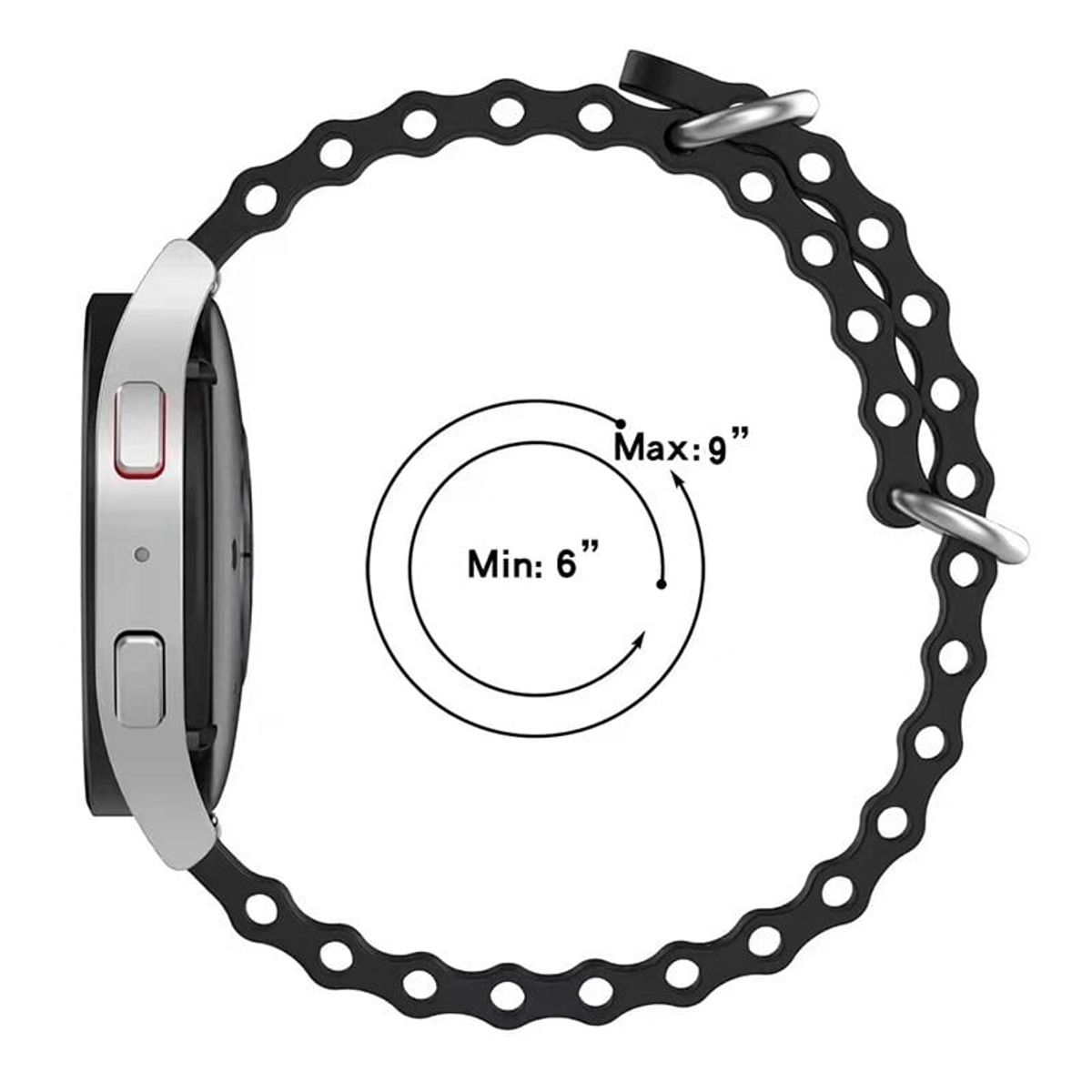 GENERICO - Correa Silicona Ocean para HUAWEI GT5 DE 46MM - GT5 PRO - Azul