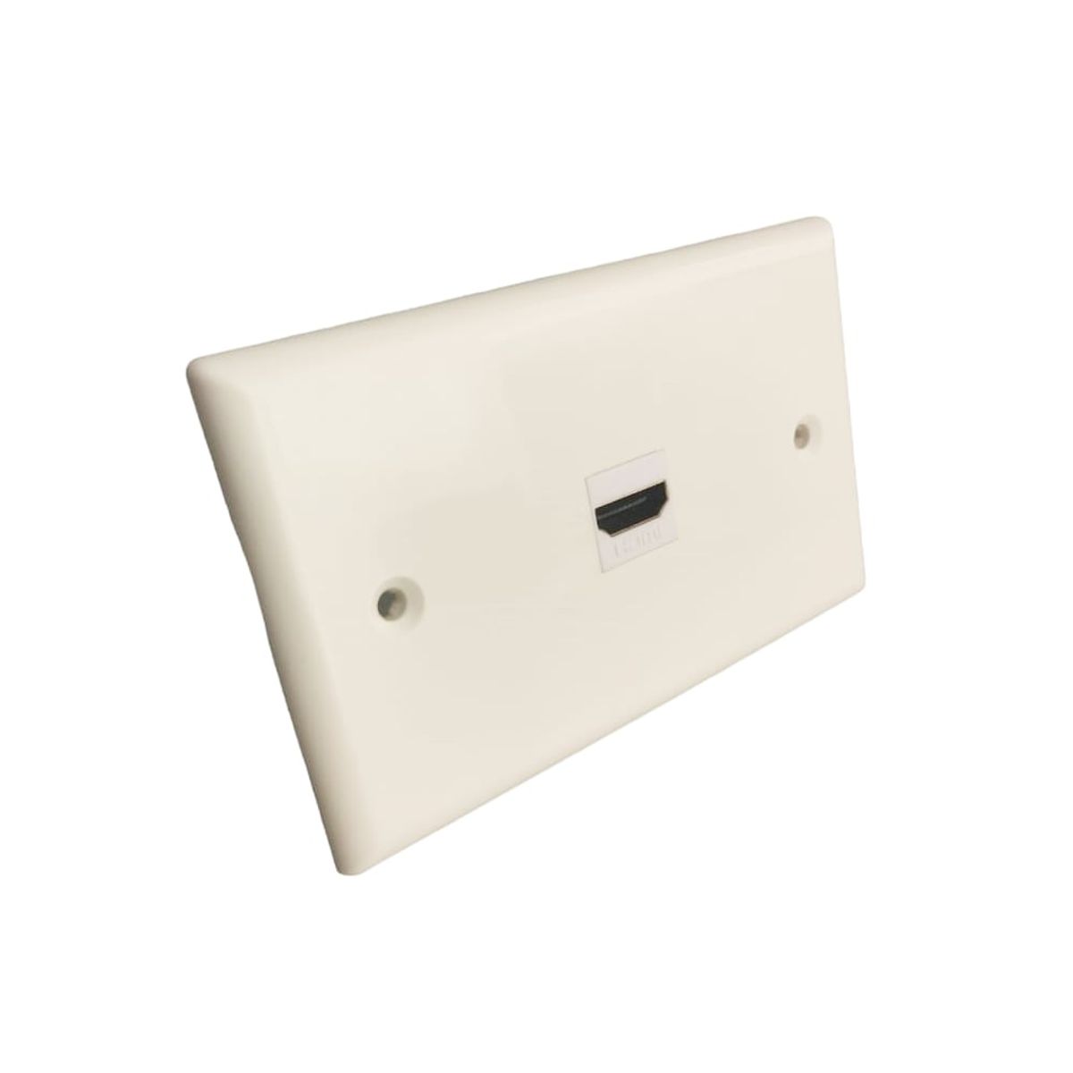 GENERICO - Placa ABS HDMI 2.1 8K Faceplate HDMI Hembra 1 Puesto con cable empalme