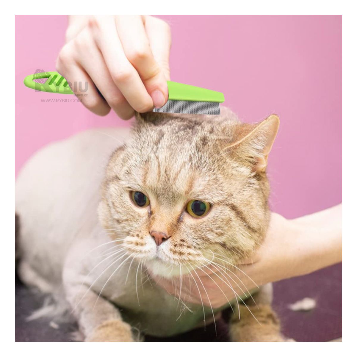 GENERICO - Peine para Mascotas Fino Saca Pulgas de Color Azul