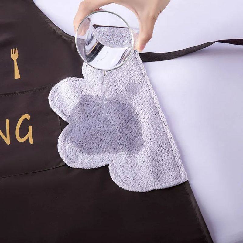 GENERICO - DELANTAL DE COCINA MANDIL IMPERMEABLE CON SECADOR MARRÓN