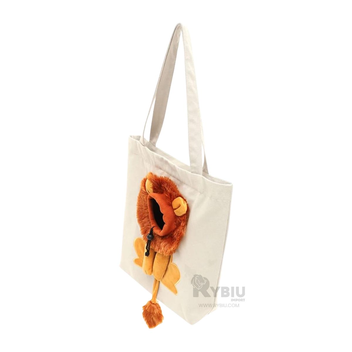 RYBIU IMPORT - Cartera de Paseo para Mascota Color Hueso Y+Papel de Regalo