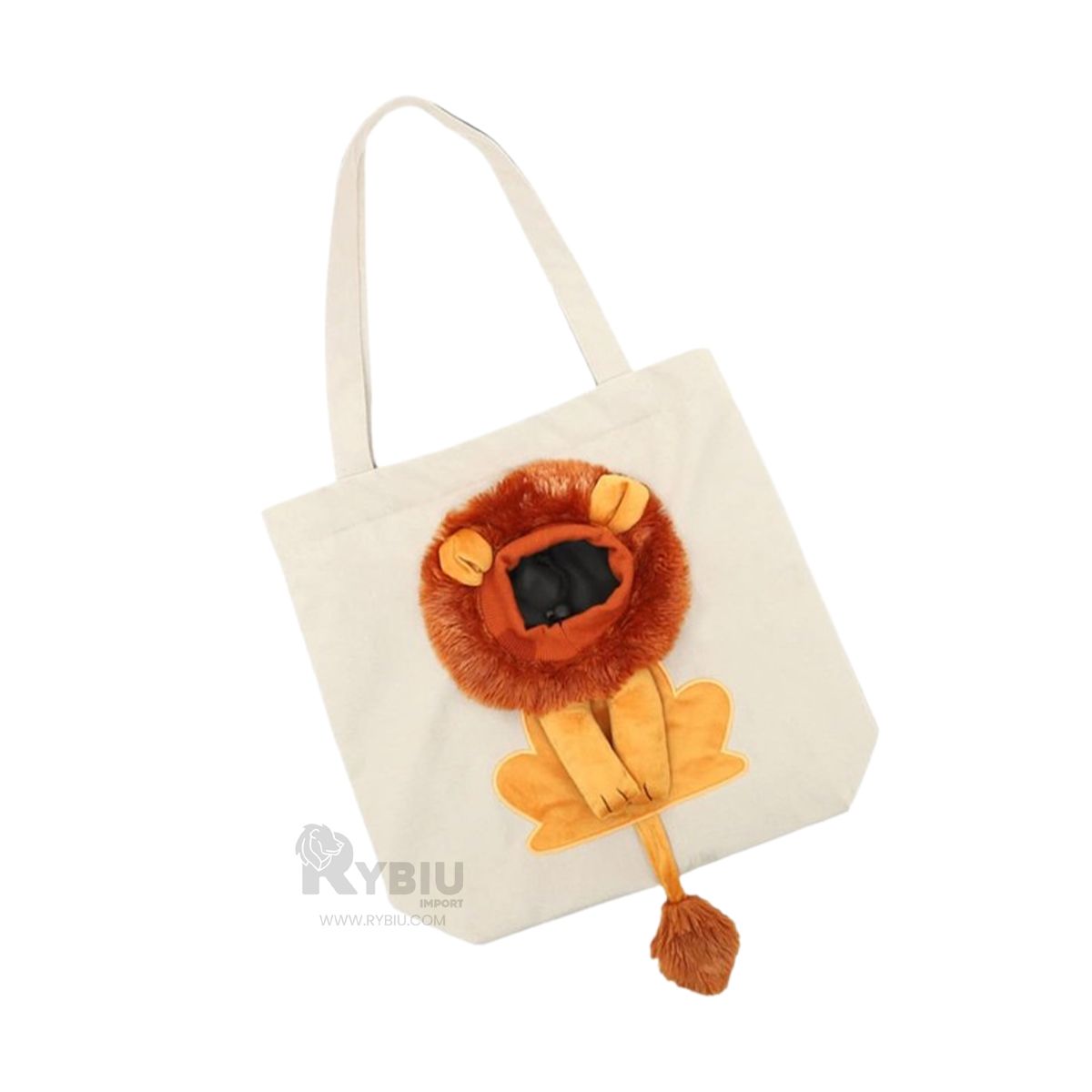 RYBIU IMPORT - Cartera de Paseo para Mascota Color Hueso Y+Papel de Regalo