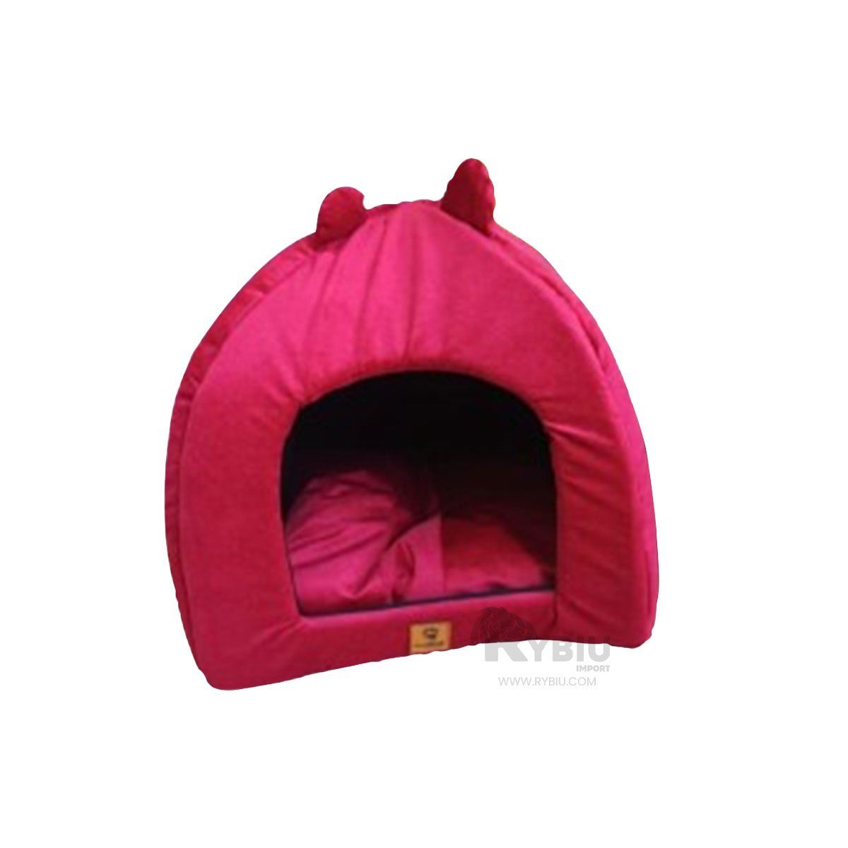 RYBIU IMPORT - Iglu Dormitorio de Mascota Rojo Talla L Y+Ligas de Regalo