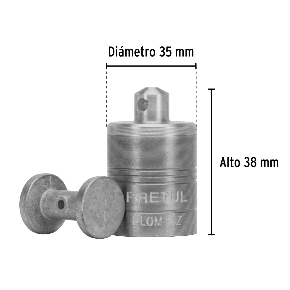 PRETUL - Plomada de metal 7oz Pretul