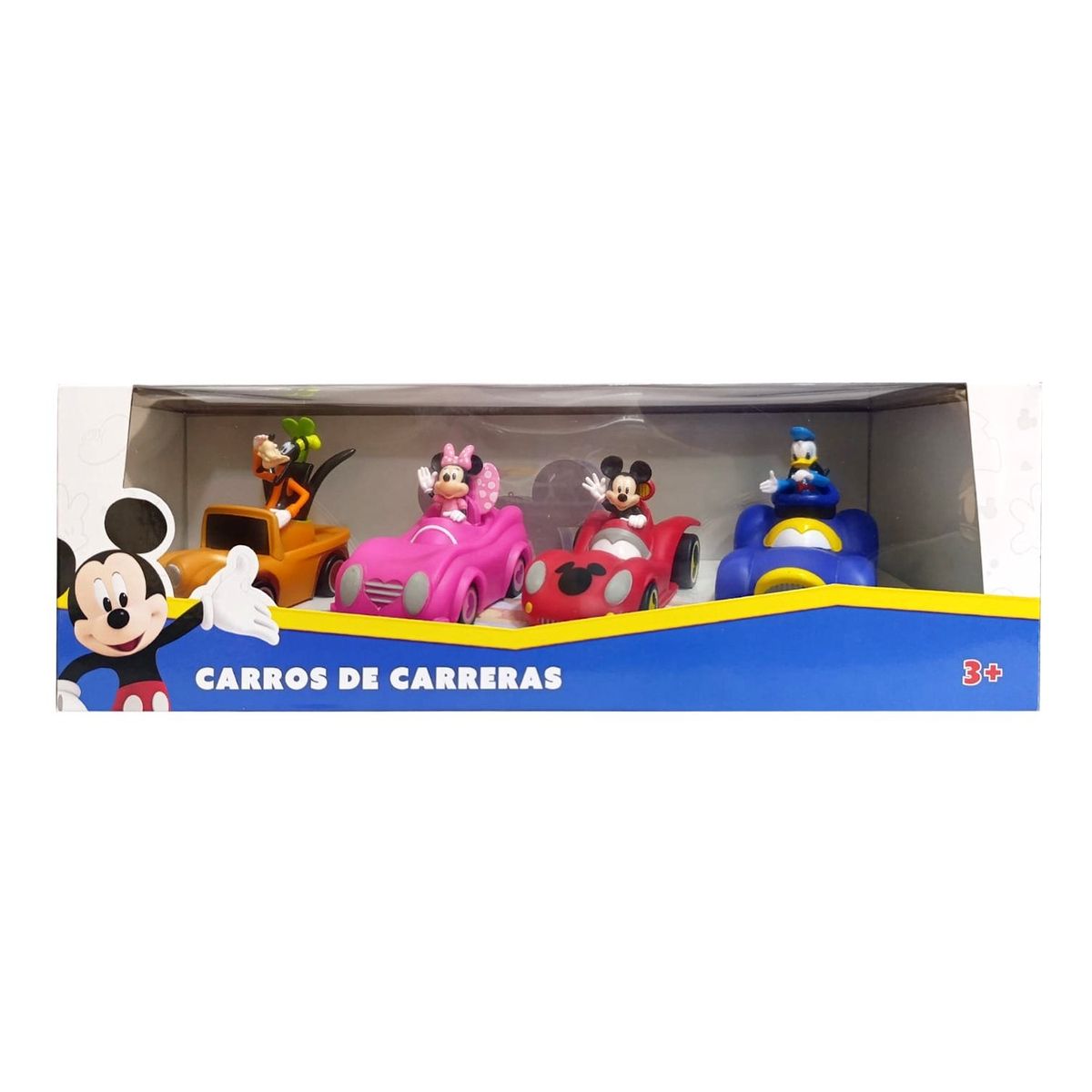 DISNEY - Juguete Set de Vehículos Mickey Mouse y sus Amigos 4pcs