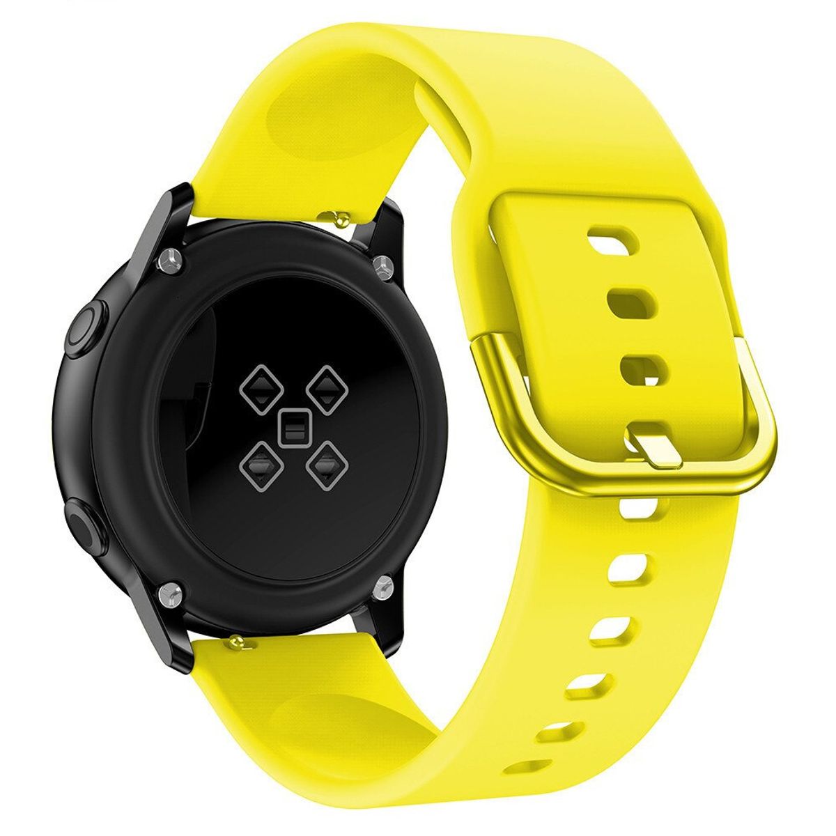 GENERICO - Correa Silicona Liso para HUAWEI GT5 DE 46MM - GT5 PRO - Amarillo