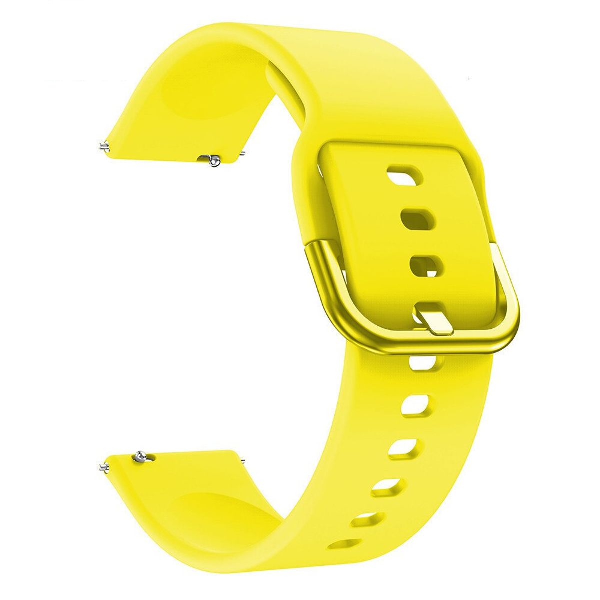 GENERICO - Correa Silicona Liso para HUAWEI GT5 DE 46MM - GT5 PRO - Amarillo