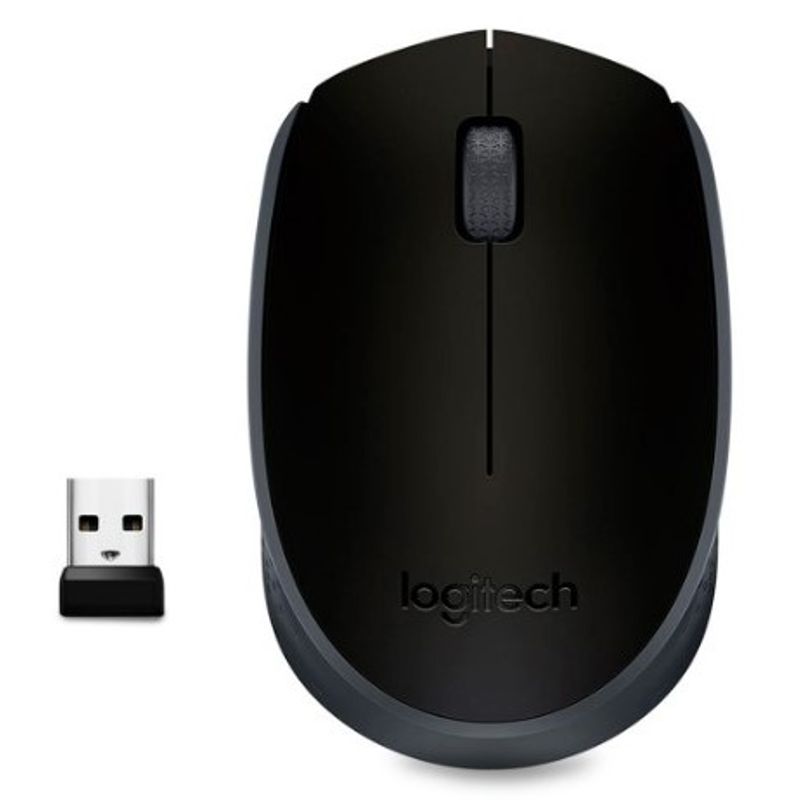 LOGITECH - Mouse Logitech M170 Inalámbrico Negro