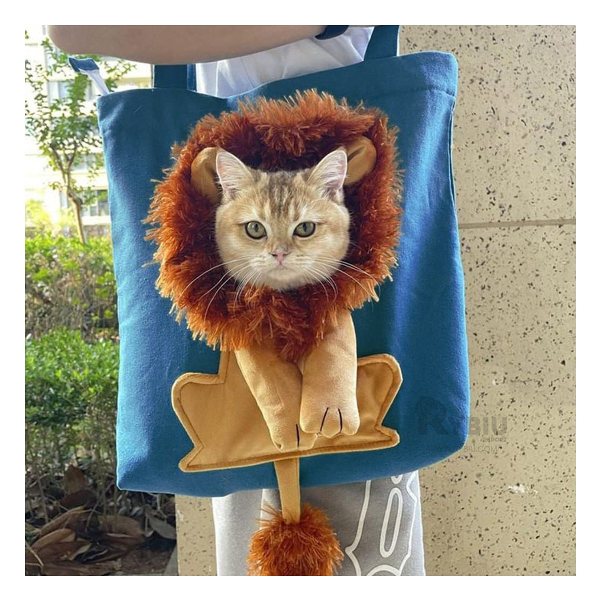 GENERICO - Bolso Mediano para Mascota de Color Azul Y+Gift MiniAgenda