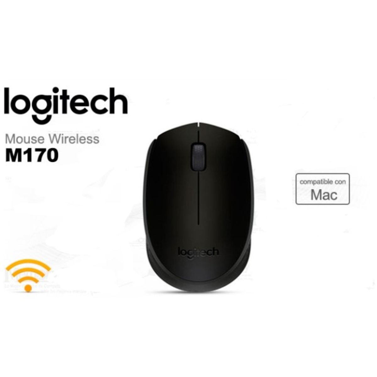 LOGITECH - Mouse Logitech M170 inalámbrico-Negro