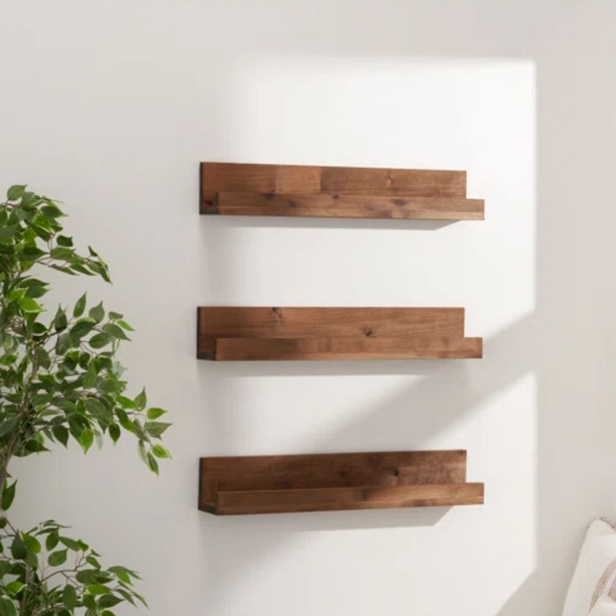 GENERICO - Repisa Flotante x3 unid Alisen Caramelo Petrox Home