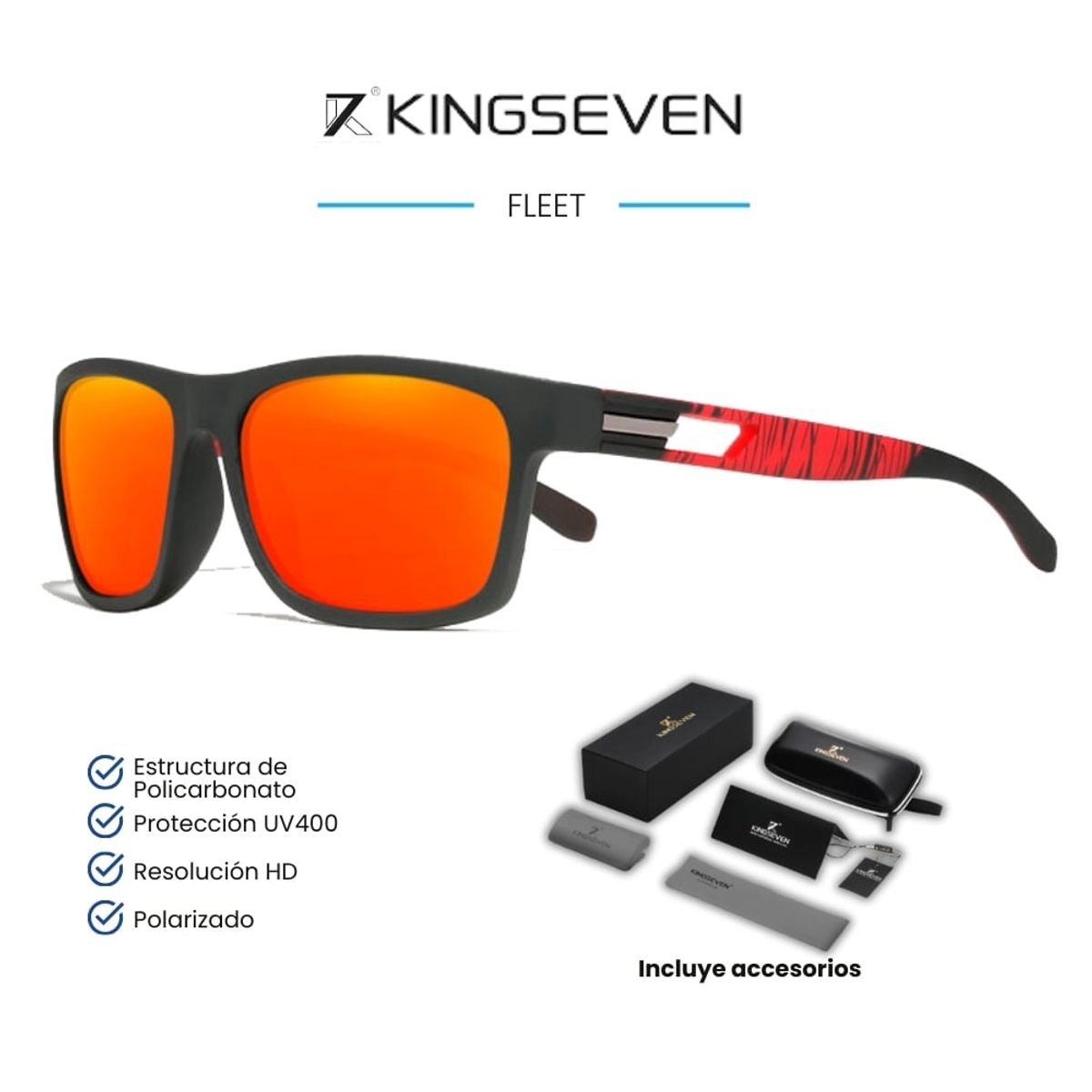 KINGSEVEN - Lentes de Sol KINGSEVEN Fleet - Polarizados - UV400