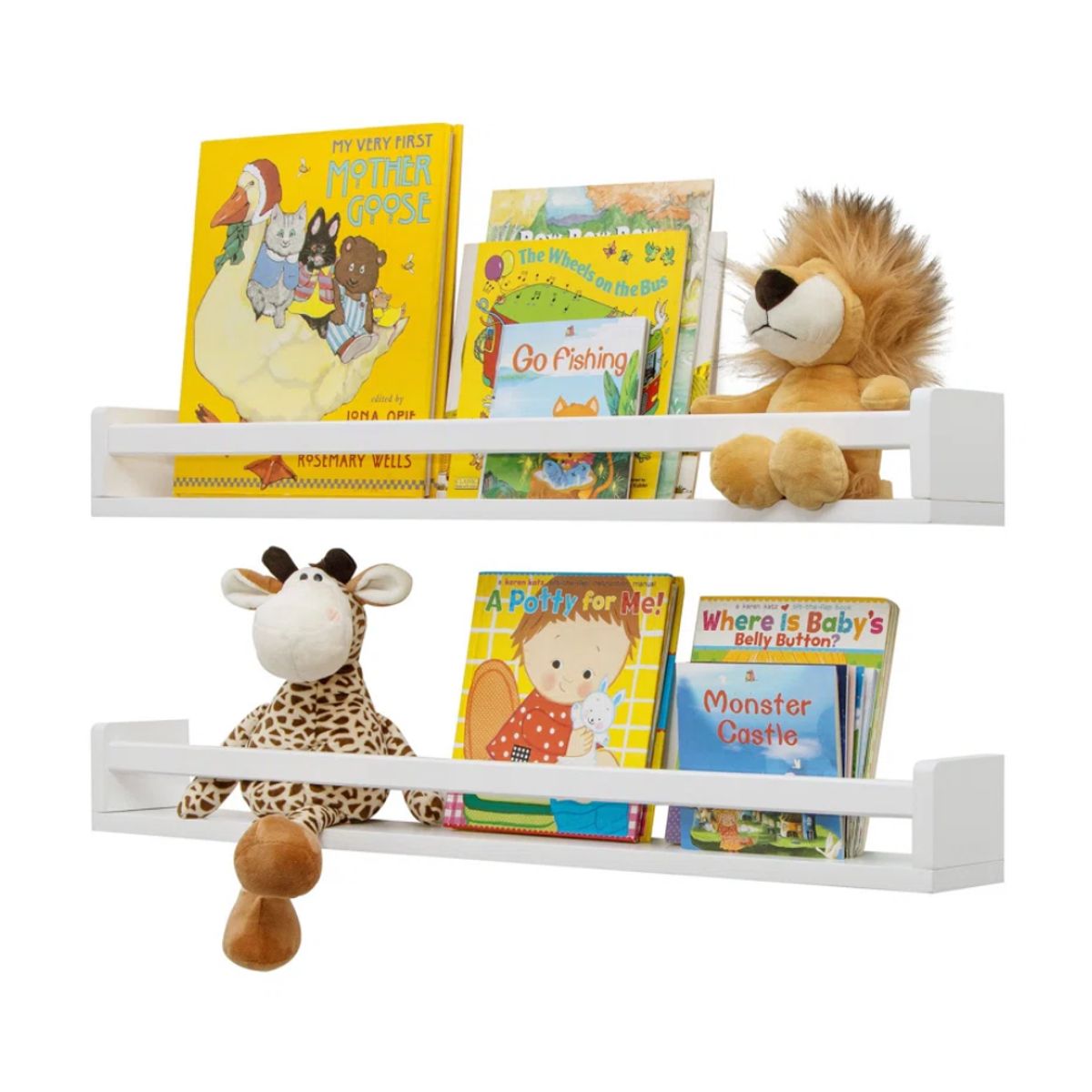 GENERICO - Repisa Flotante x2 Iversen Blanco Petrox Home