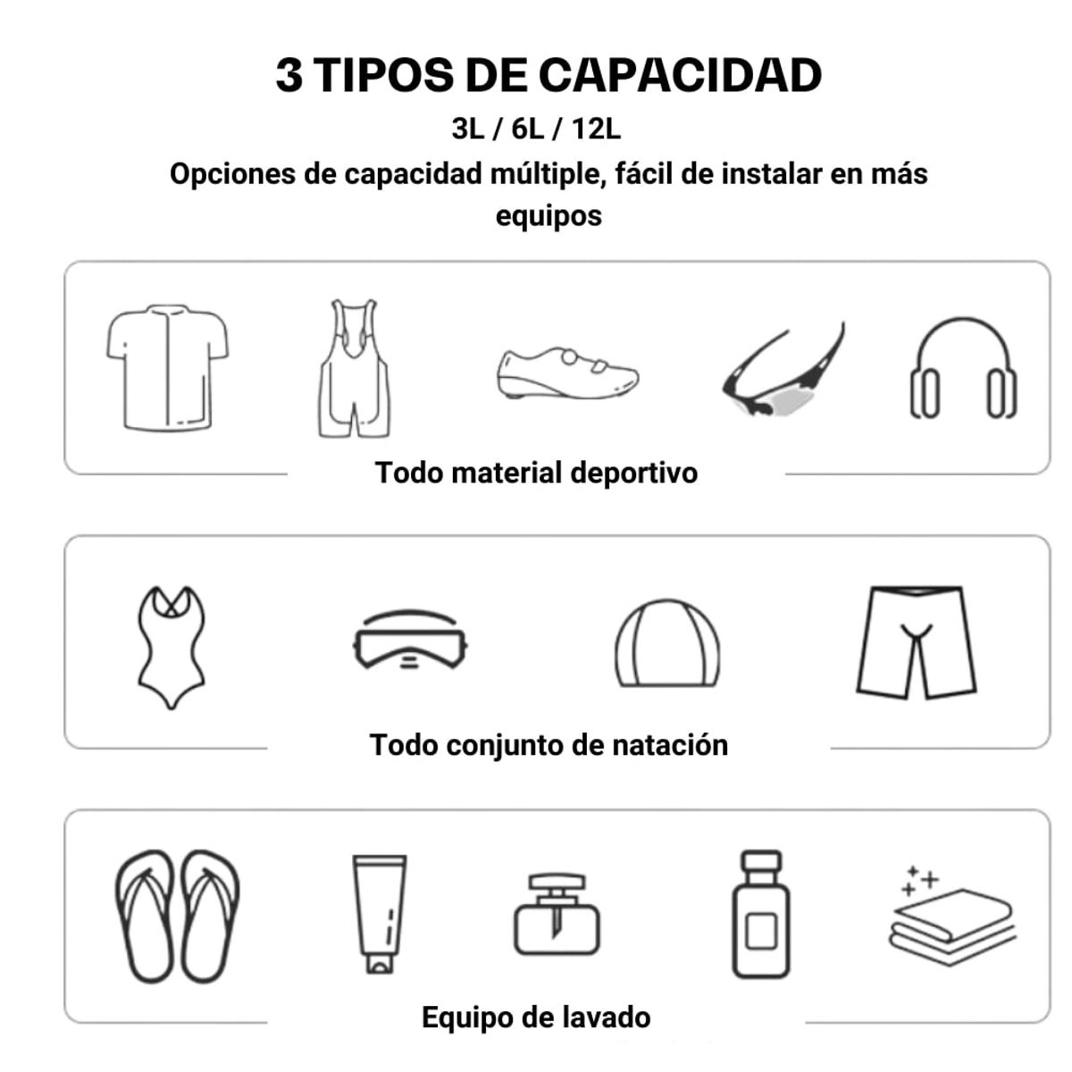 AONIJIE - Bolsa Sumergible Seca Impermeable Outdoors AONIJIE 3L-AZUL