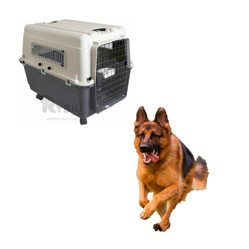 RYBIU IMPORT - Contenedor Moderno de Mascota L120 Plomo Oscuro Y+Stickers