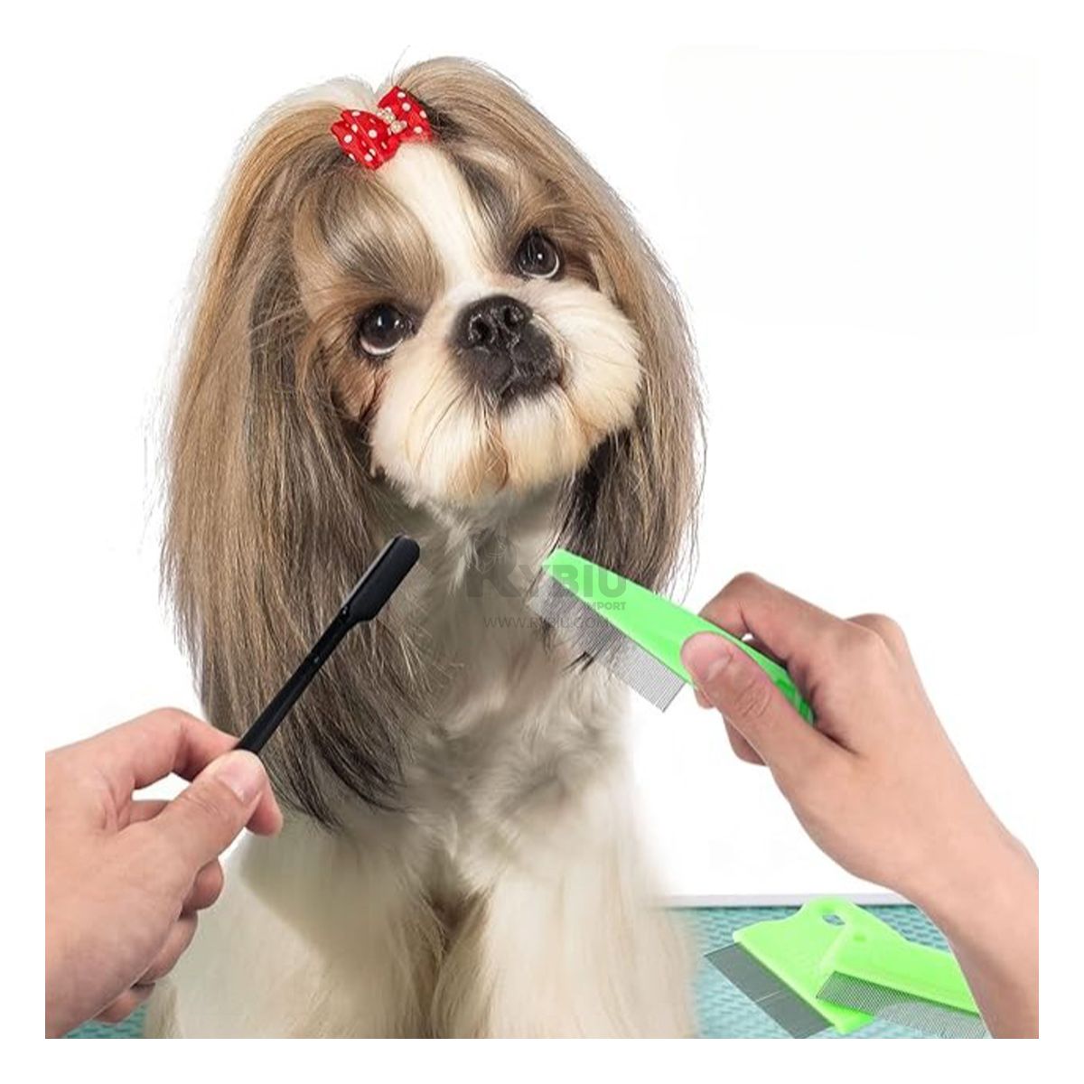 GENERICO - Cepillo para Mascotas Contra Pulgas de Azul Y+Gift Stickers