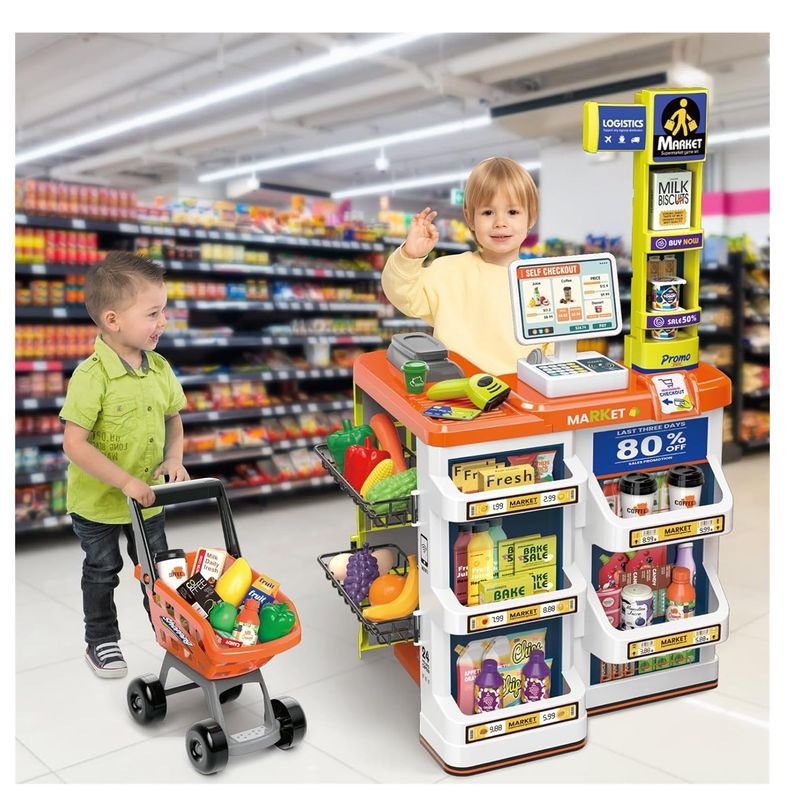 Carrito Bebe Juguetes Juego De Supermercado Para Niu00f1os, Juego - Main Image