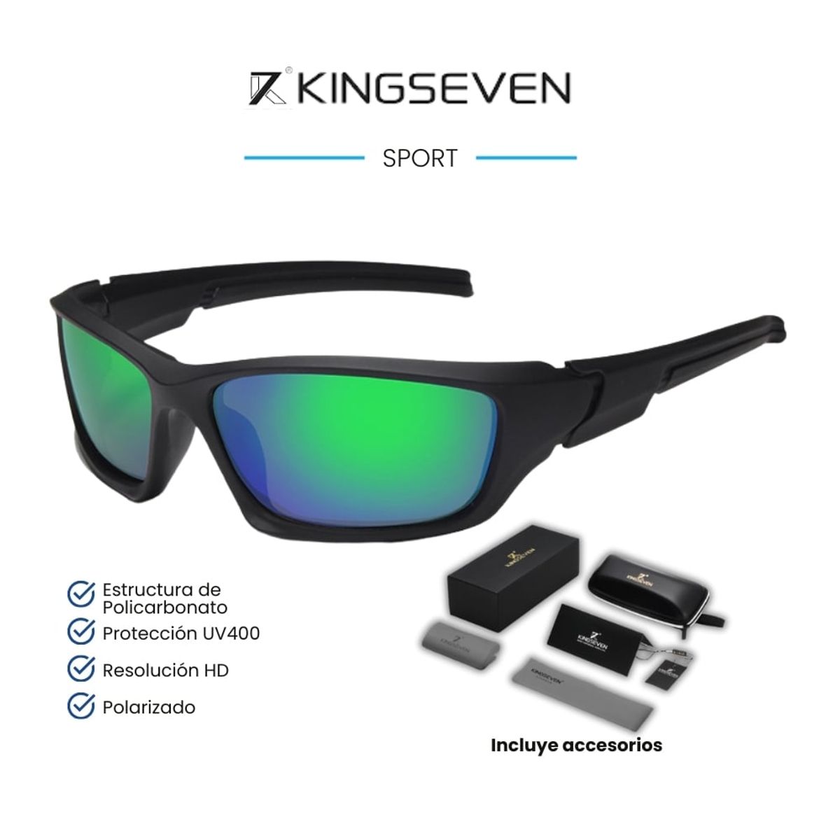 KINGSEVEN - Lentes de Sol KINGSEVEN Sport - Polarizados - UV400