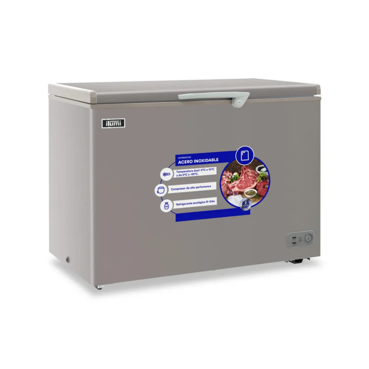 ILUMI - Congelador 340L Horizontal Ilumi TFI-3400DG