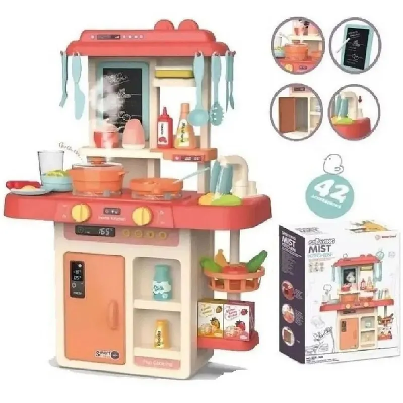 GENERICO - Cocina Infantil Juego de Luz, Sonido Y Agua 42 piezas