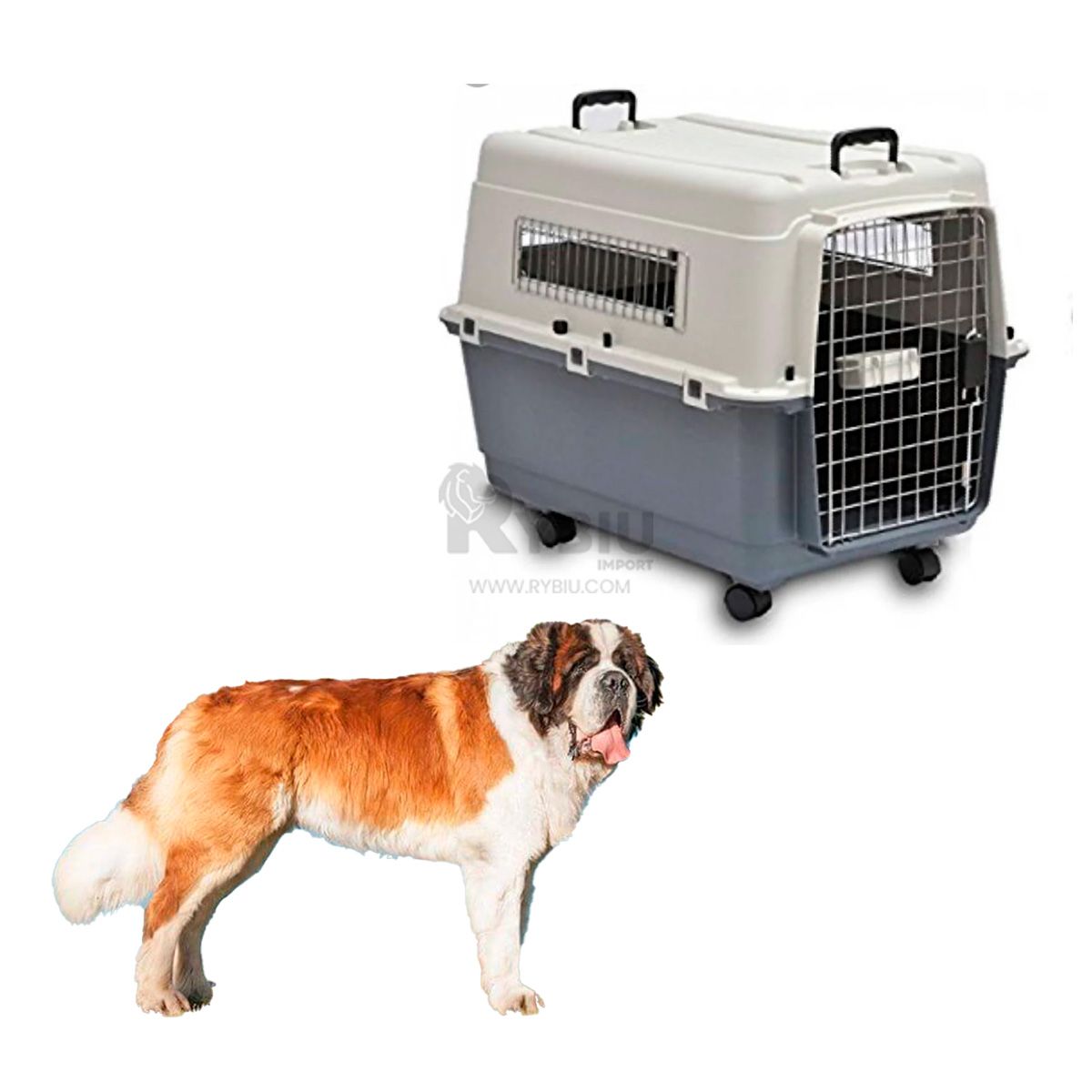 GENERICO - Contenedor de Mascota Seguro L120 Plomo Oscuro Y+MiniAgenda