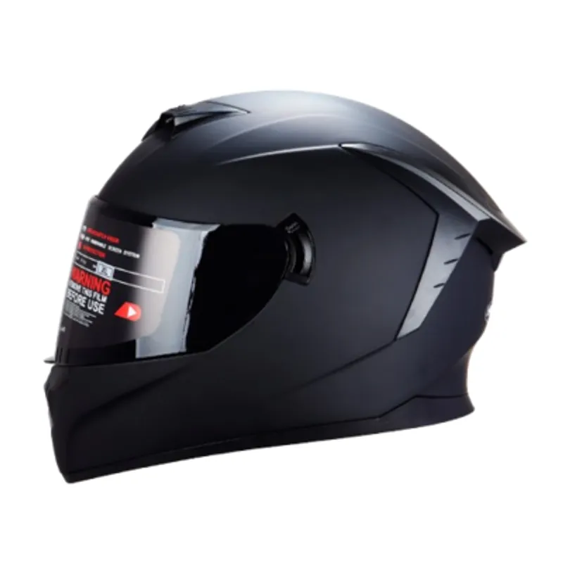 GENERICO - CASCO HOKEN FF702 SOLID BLACK TALLA ¨M¨