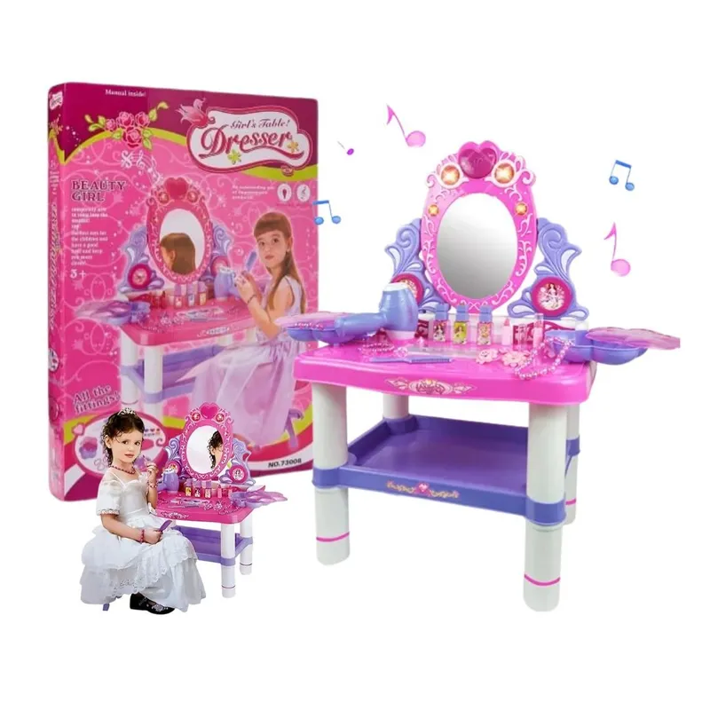 GENERICO - Tocador De Maquillaje Con Luces Y Sonidos Para Niñas