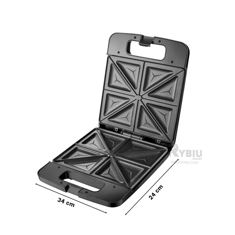 GENERICO - Plancha para Cocina en Color Negro Y+Regalo Ligas para Peinar
