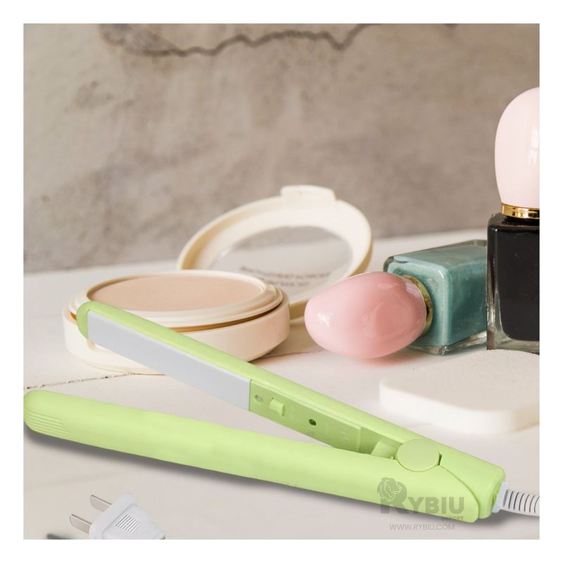 GENERICO - Plancha Mini Practico para el Cabello en Color Verde