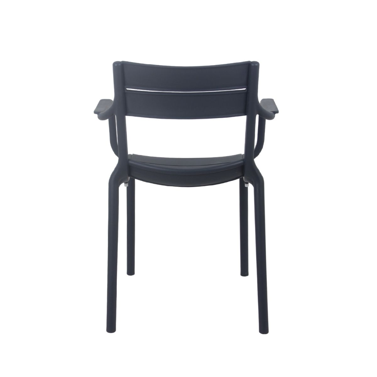 NIHM - Silla de Comedor con Reposabrazos Campito Gris