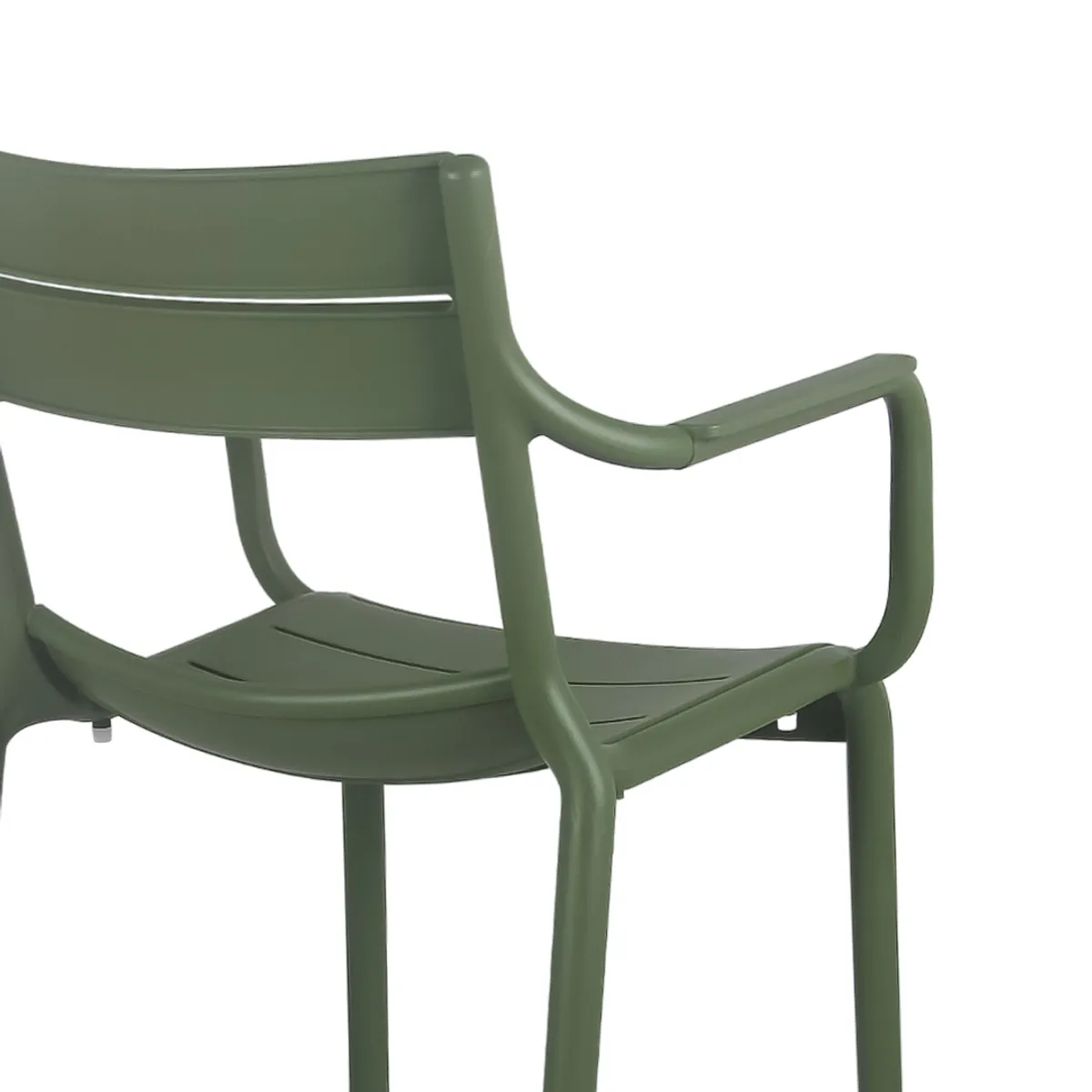 NIHM - Silla de Comedor con Reposabrazos Campito Verde