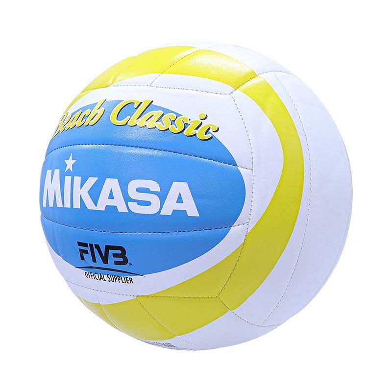 MIKASA - PELOTA DE VÓLEY PLAYA MIKASA COSIDO SOFT TOUCH 5 AMARILLO