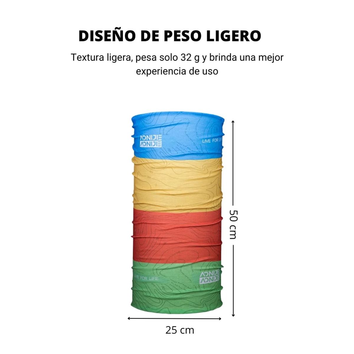 AONIJIE - Bandana Multiuso AONIJIE Coolmax Multicolor