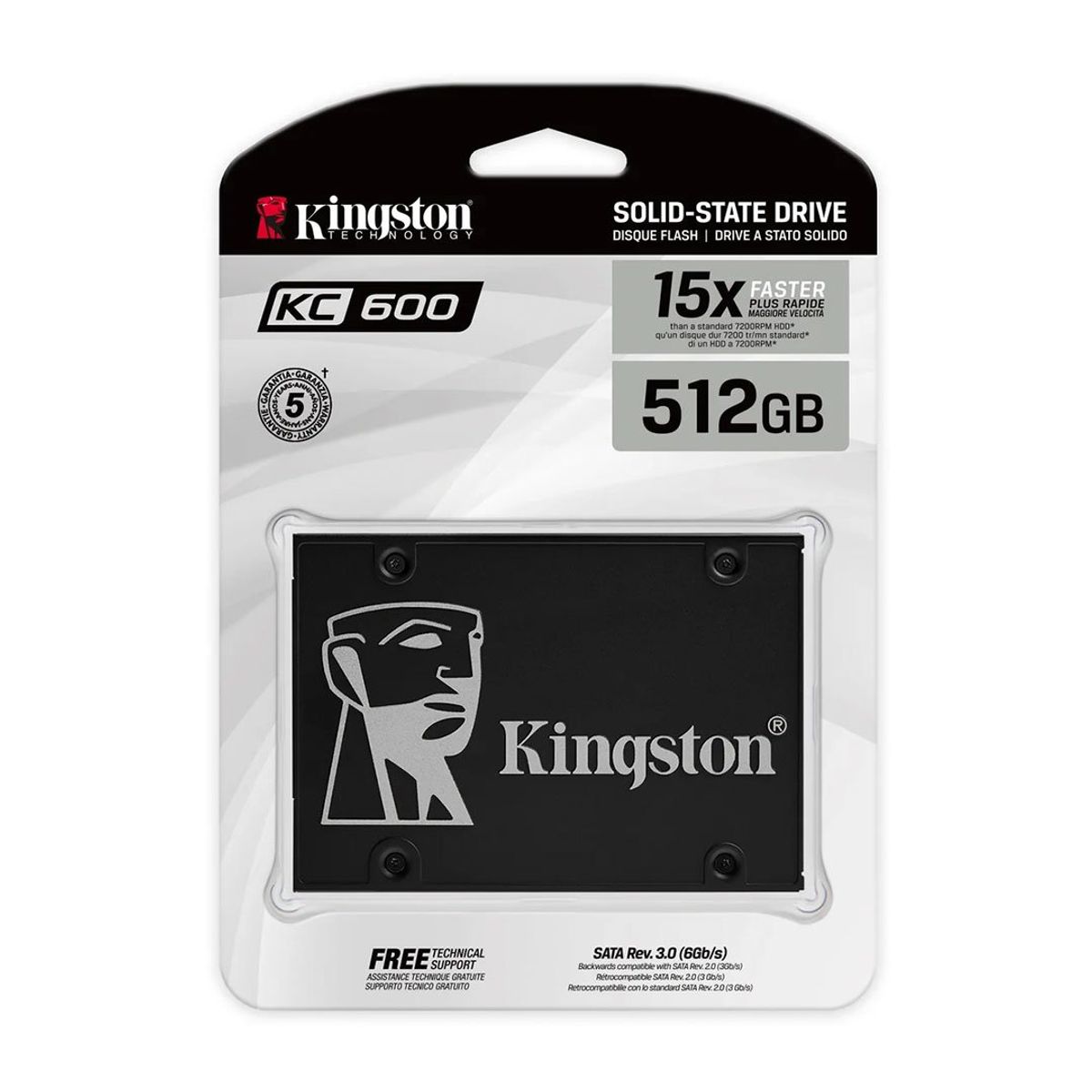 KINGSTON - KINGSTON SKC600/512G Unidad S lida 512GB SATA 6Gb 2.5"