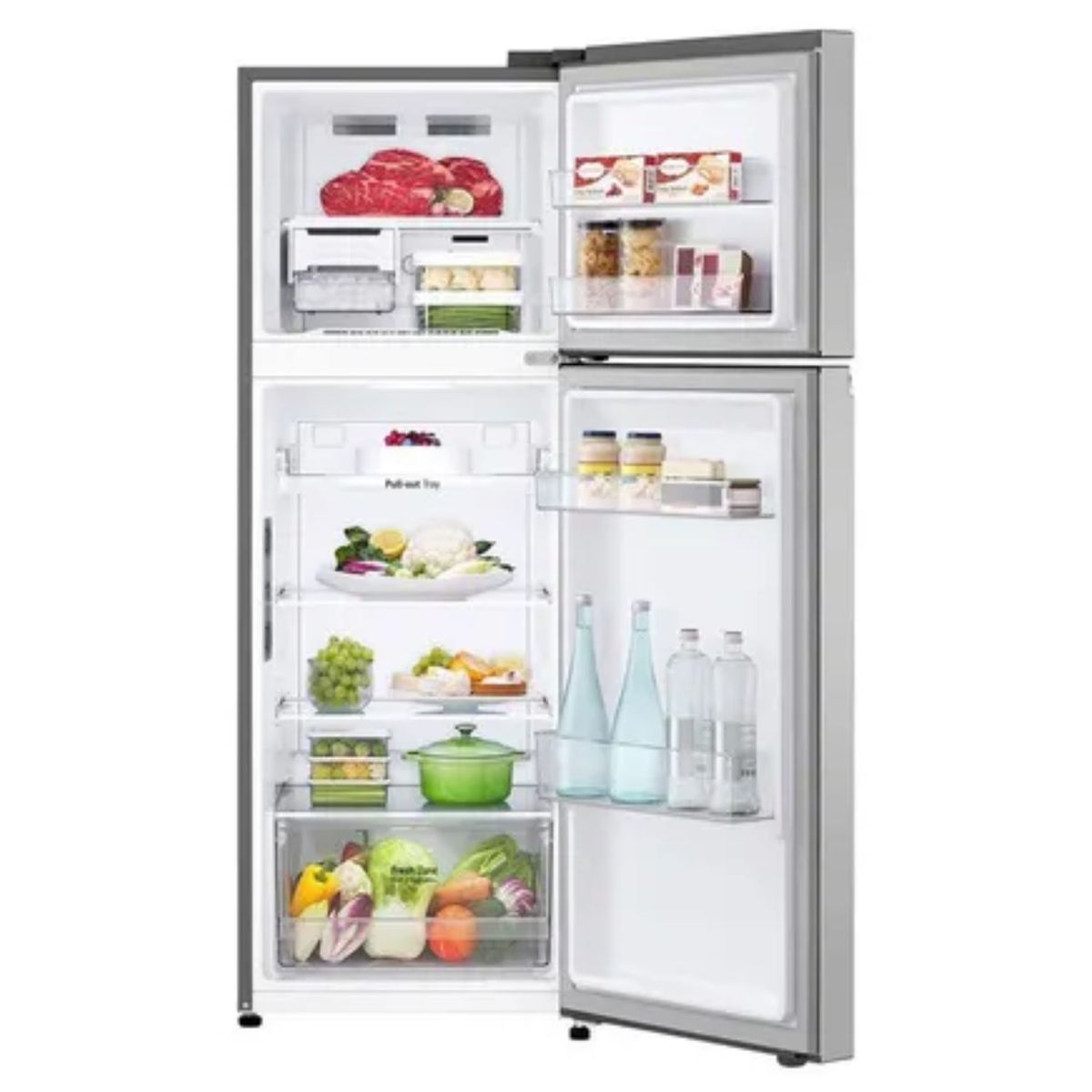 LG - Refrigeradora LG Top freezer GT24BPP 241 L con Door Cooling Plateada