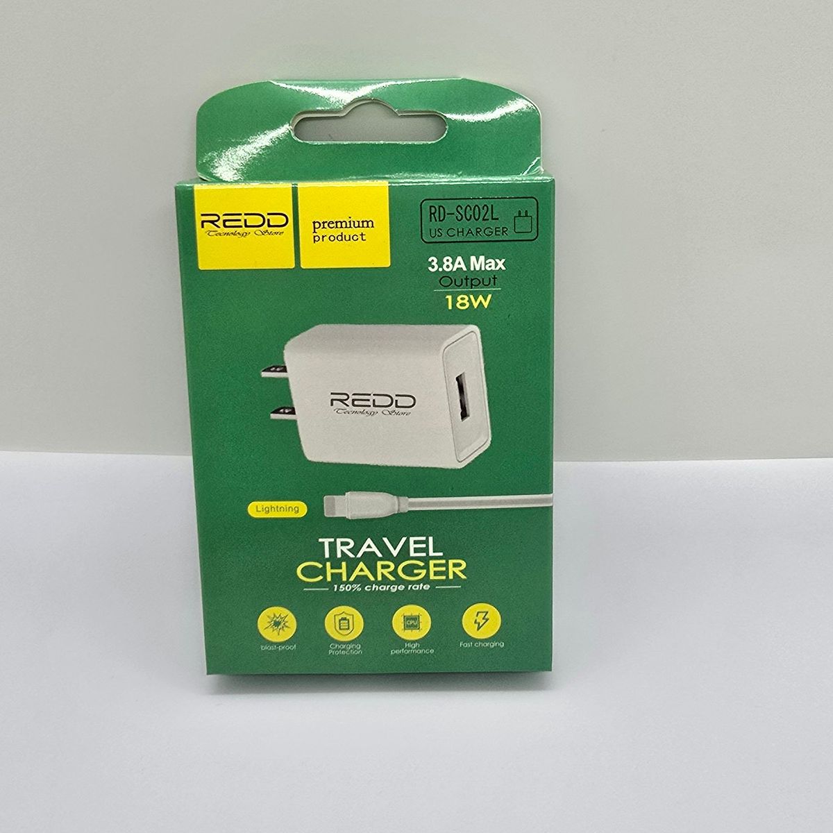 GENERICO - CARGADOR DE CELULAR REDD 18W ENTRADA IOS PARA IPHONE