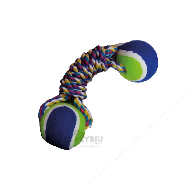 GENERICO - Pelota de Algodón para Perro Azul Y+Envoltorio de Regalo