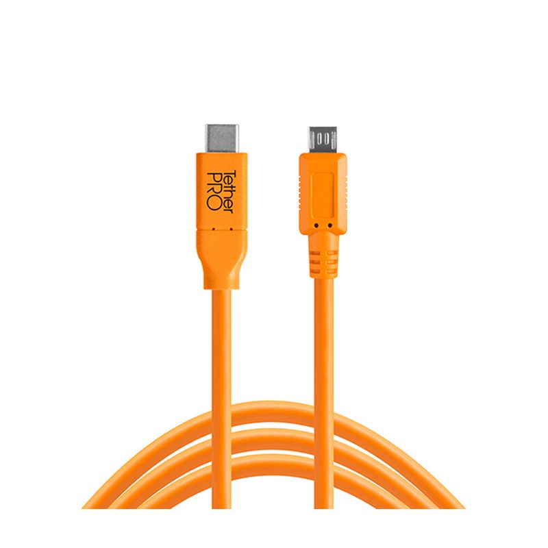 GENERICO - Cable Tether Tools CUC2515-ORG (USB-C to 2.0 Micro-B 5-Pin)