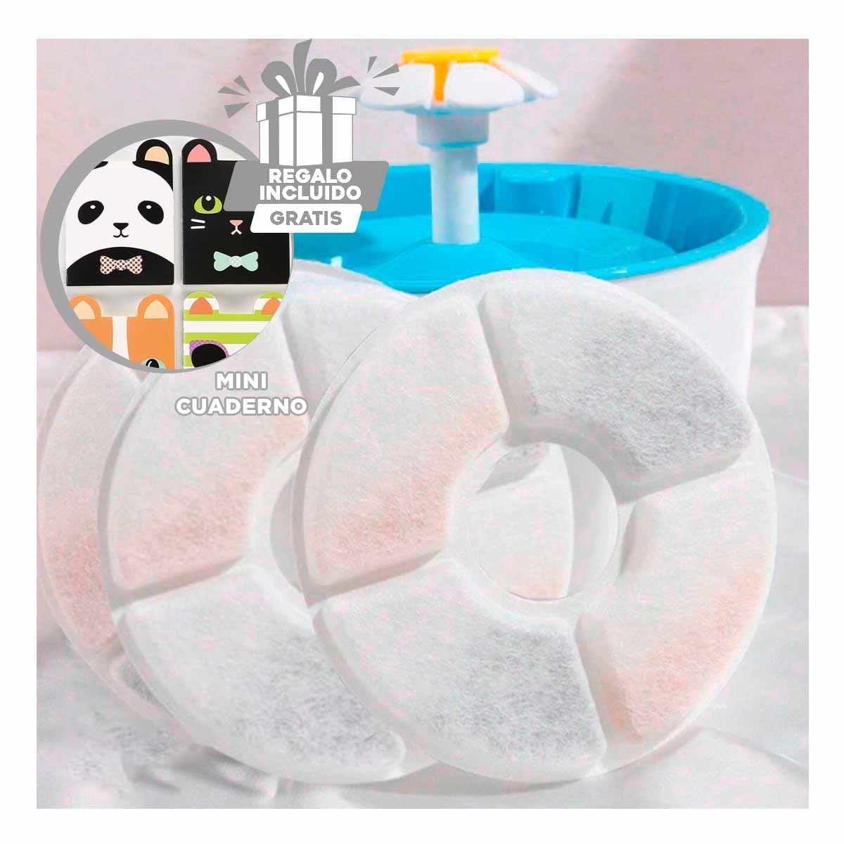 GENERICO - Kit para Reemplazar Filtros de Bebedero Blanco Y+MiniAgenda