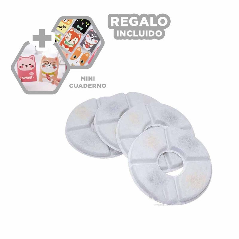 GENERICO - Set Purificador de Fuente de Agua Blanco Y+Regalo Agendita
