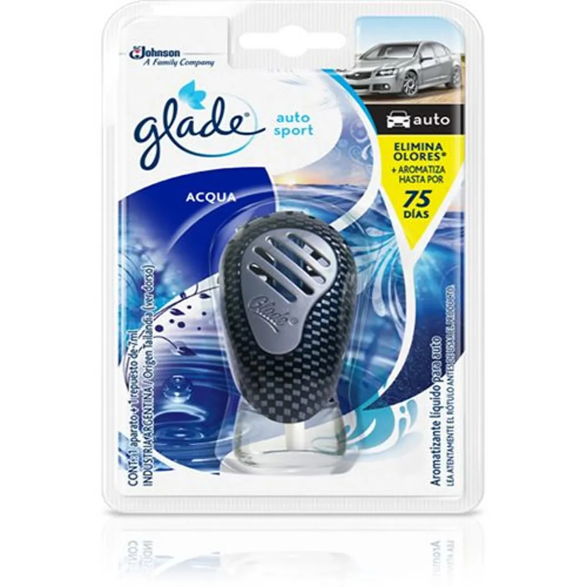 GLADE - Ambientador Glade Auto Sport 7ml Aqua