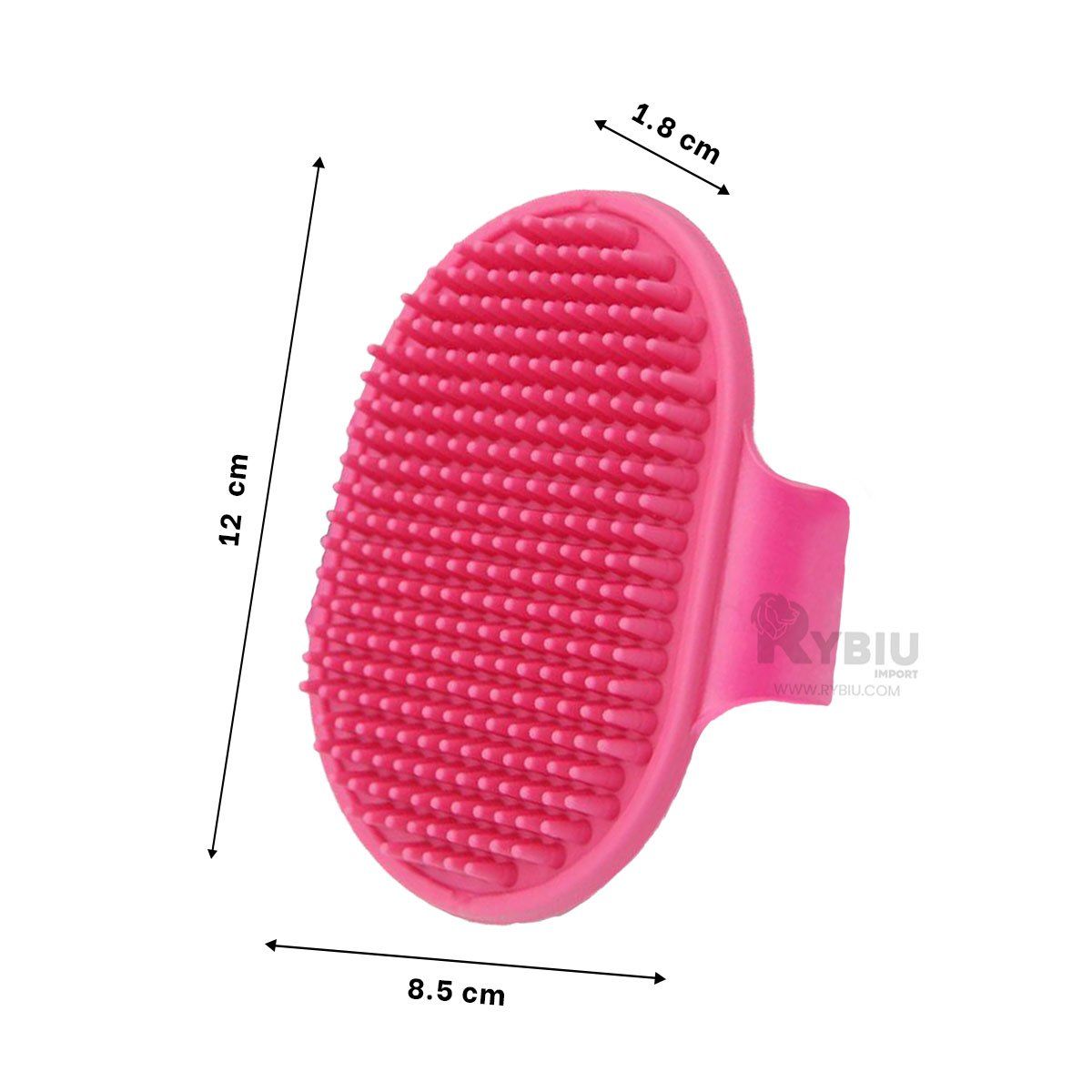 RYBIU IMPORT - Cepillo Flexible y Suave de Mascota Rosado Y+Gift MiniAgenda
