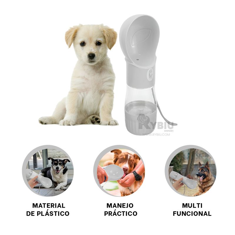 GENERICO - Maquina de Agua para Canes en Tono Plomo Y+Post-it Adhesivos