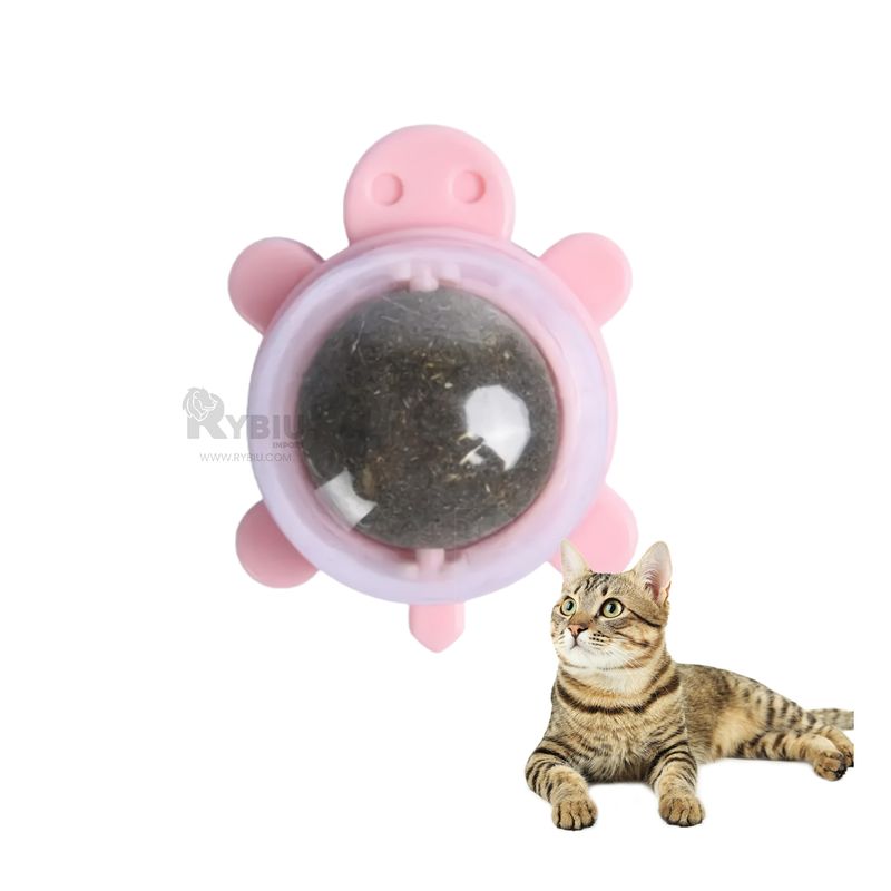 RYBIU IMPORT - Esfera Diseño de Tortuga para Gato Color Rosado Y+MiniAgenda