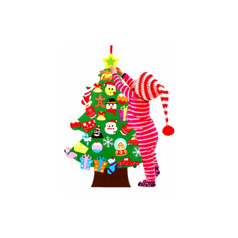 GENERICO - ARBOL DIDACTICO DE NAVIDAD DE FIELTRO