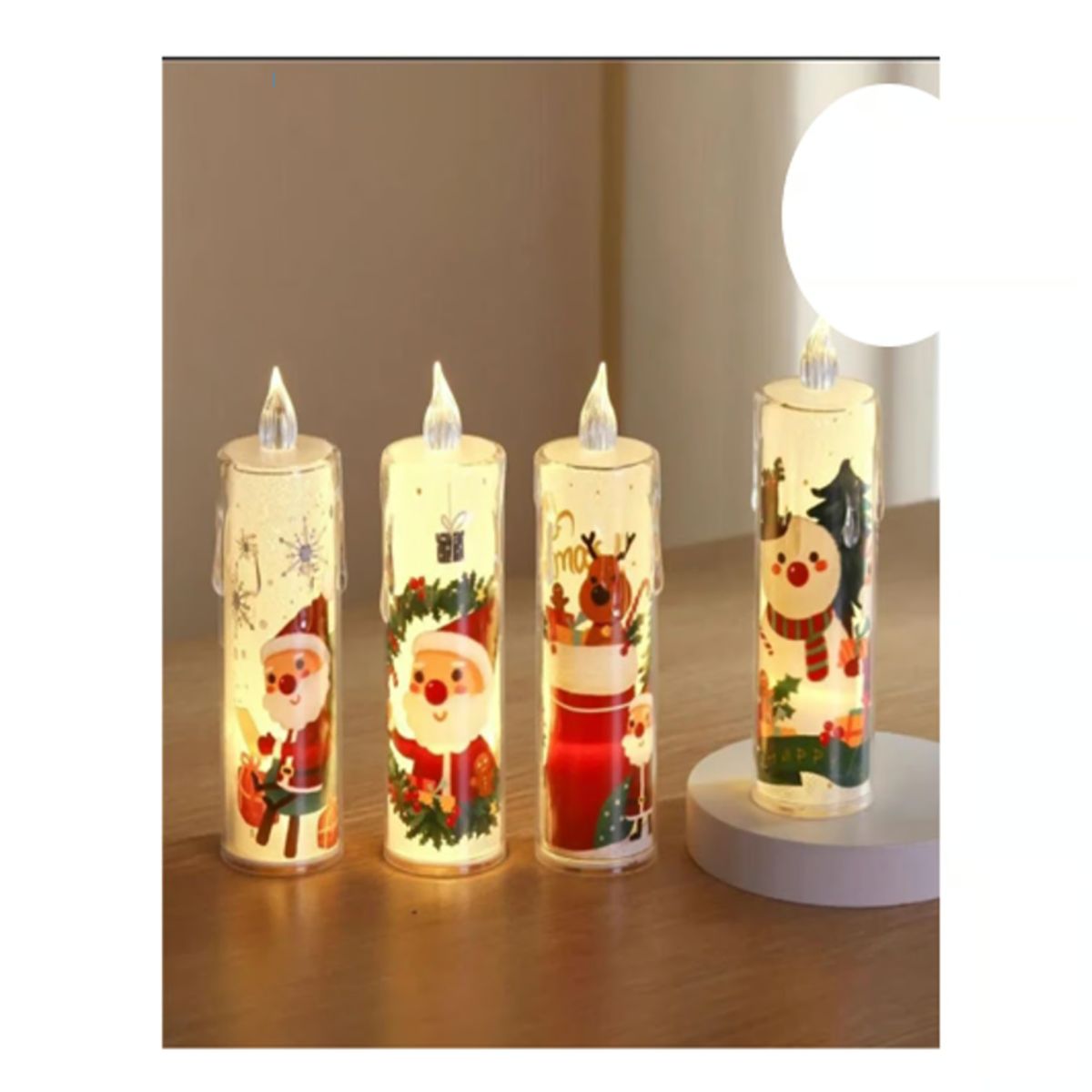 GENERICO - Luces vela LED de Navidad blanca - UNIDAD