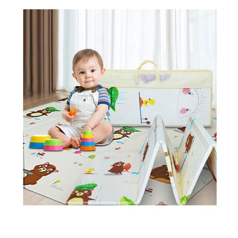 OEM - PISO ALFOMBRA PLEGABLE REVERSIBLE  ANTICAIDAS PARA BEBES