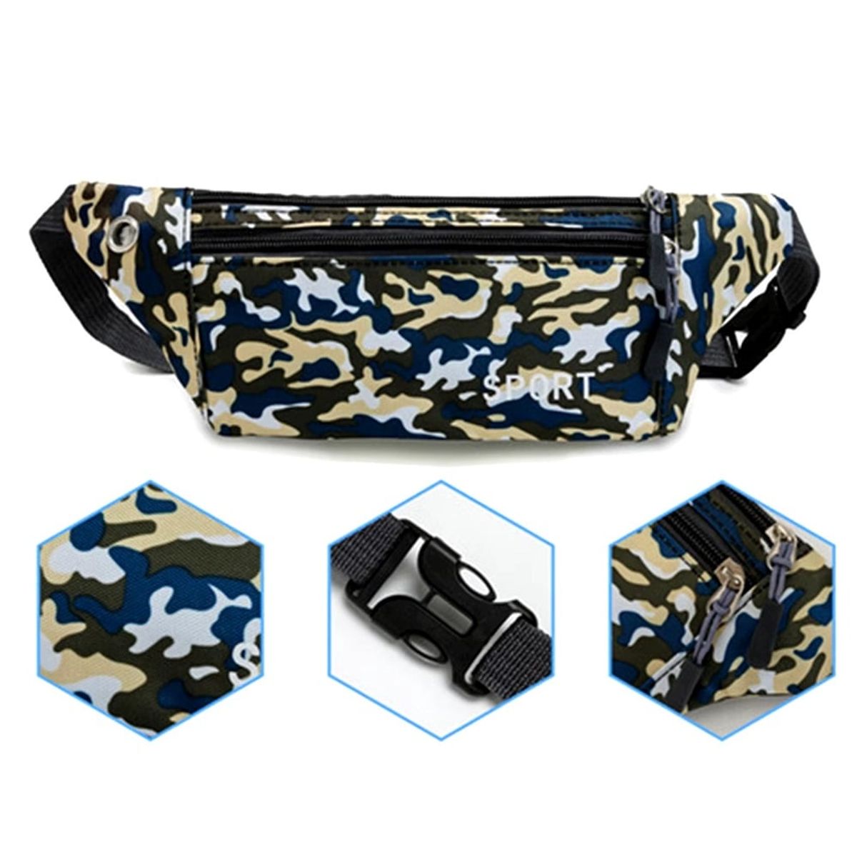 OTTOWARE - Canguro Militar 2 Cierres para Hombre