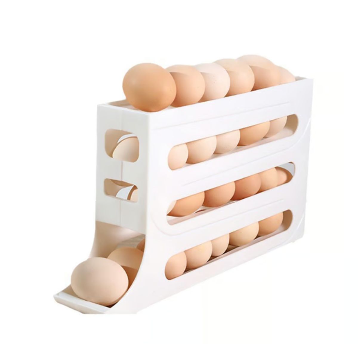 GENERICO - Organizador de Huevos 4 Niveles de Gran Capacidad