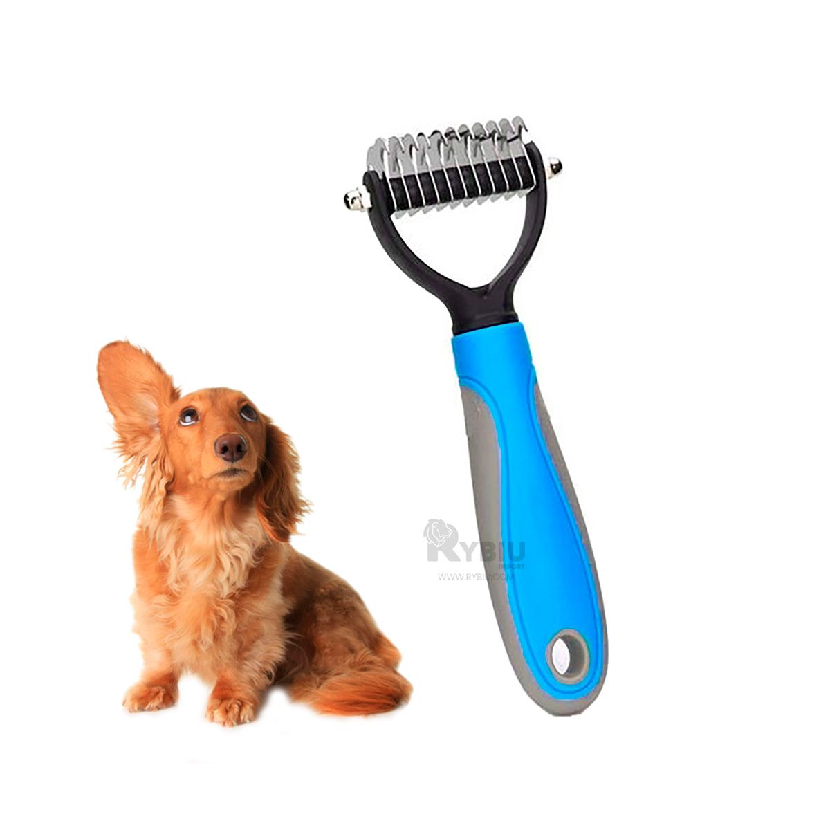 GENERICO - Peine Simple de Lavar Mediano en Celeste Y+Post-it adhesivos